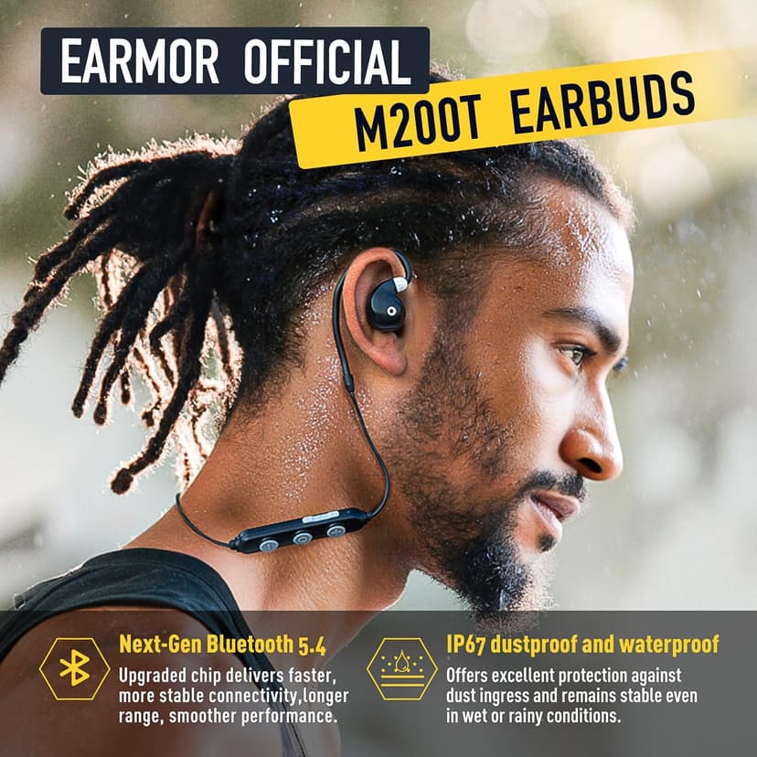 EARMOR Electronic Shooting Ear Protection Bluetooth 5.4, Shooting Ear Buds NRR 26dB Noise Cancelling & 6X Sound Amplication