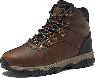 HI-TEC Aspen Mid Waterproof Men's Hiking Boots - Black or Brown, Medium or Wide Lightweight Outdoor Trekking Shoes
