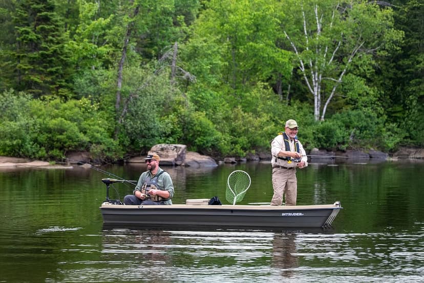 Pelican - Boat Intruder 12 - Jon Fishing Boat - 12 ft. - Great for Hunting/Fishing, Khaki/Beige
