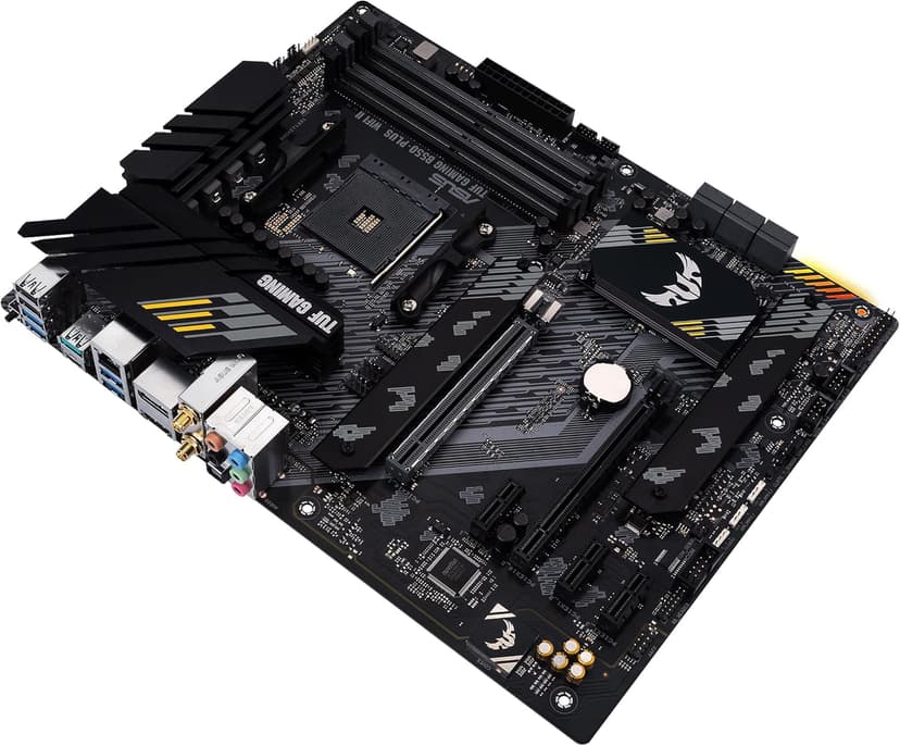 ASUS TUF Gaming B550-PLUS WiFi II AMD AM4 (3rd Gen Ryzen™) ATX Gaming Motherboard (PCIe 4.0, WiFi 6, 2.5Gb LAN, BIOS Flashback, USB 3.2 Gen 2, Addressable Gen 2 RGB Header and Aura Sync)
