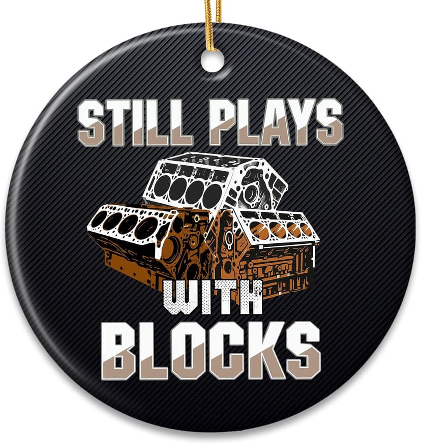 Tool Ornaments for Technicians, Funny Gag Gift Ideas for Christmas - Ceramic Xmas Tree Ornament Holiday Decor, Gift Exchange ZAGKOO Mechanic Christmas Ornament - Cool Mechanic Gifts for Men B0FR4CJKGM