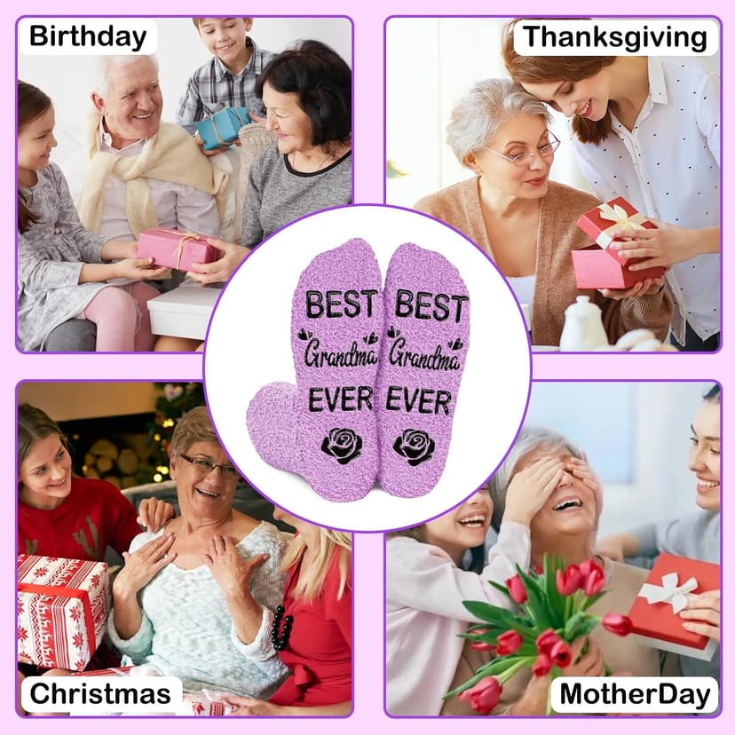 Juesly Christmas Gift for Women Mom Sister - Fuzzy Stocking Stuffers Birthday for Grandma Dog Cat Lover B0FJXQBZ96