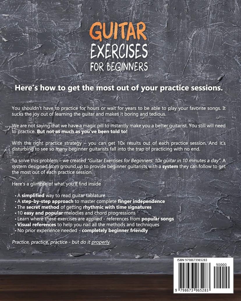 Guitar Exercises for Beginners: 10x Your Guitar Skills in 10 Minutes a Day