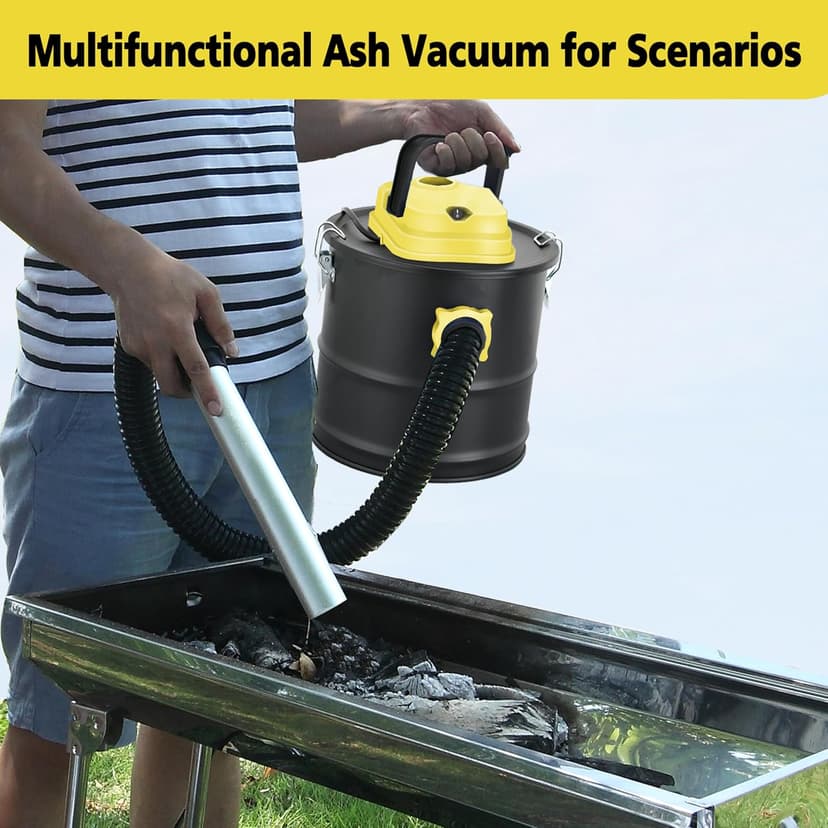 SIPPON Ash Vacuum Cleaner, Pellet Stove Vacuum Cleaner with Blower Function, 800W Powerful Suction 2.6 Gallon All-in-One Ash Vacuum for Fireplaces, Pellet Stoves