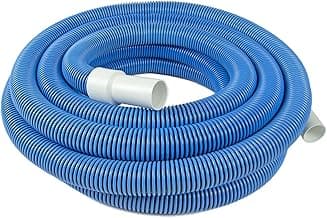 Poolmaster Manual Pool Vacuum Hose, 35 Ft x 1-1/2” for Inground & Above Ground Pools, Not for Automatic Cleaners, Kink-Free, Heavy Duty Pool Cleaner Hose with Swivel Cuff – Made in USA