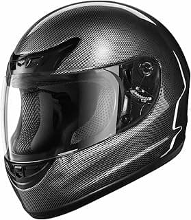 TCMT Full Face Motorcycle Helmet for Adults Men Women, Lightweight Polycarbonate Street Bike Dirt Bike Helmet with Anti-Scratch Mirror Shield and Removable Liner, DOT Approved