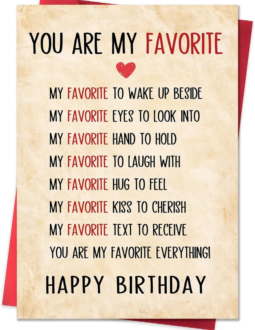 Happy Birthday Cards Gifts Decorations for Men Women Him Her Boyfriend Girlfriend Couple IDU Birthday Card Gifts for Husband Wife Men Women B0GKY4S1GL