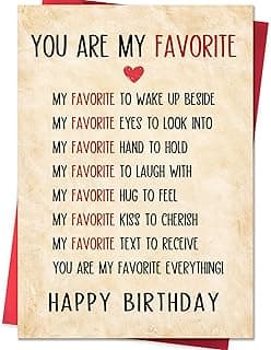 Happy Birthday Cards Gifts Decorations for Men Women Him Her Boyfriend Girlfriend Couple IDU Birthday Card Gifts for Husband Wife Men Women B0GKY4S1GL