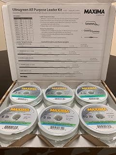 Maxima Fishing Line All Around Ultragreen Leader Tying Kit, Green, One Size (LKARUG)