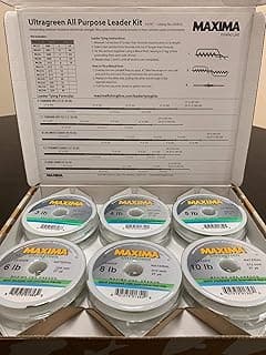 Maxima Fishing Line All Around Ultragreen Leader Tying Kit, Green, One Size (LKARUG)