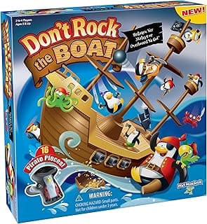 Don’t Rock the Boat Board Game-Kids Games, Family Games for Kids and Adults, Board Games for Family Night, Multi-Player Board Games, Builds Hand & Eye Coordination, Balancing Toy, Ages 5+