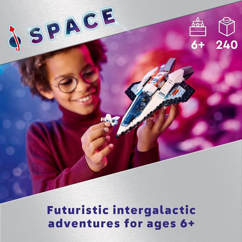 LEGO City Interstellar Spaceship Toy for Kids, Creative Play Space Building Set with Spacecraft Model, Drone, and Astronaut Figure, Building Toy for Boys, Girls and Kids Ages 6 and Up, 60430 B0CGY4H58S