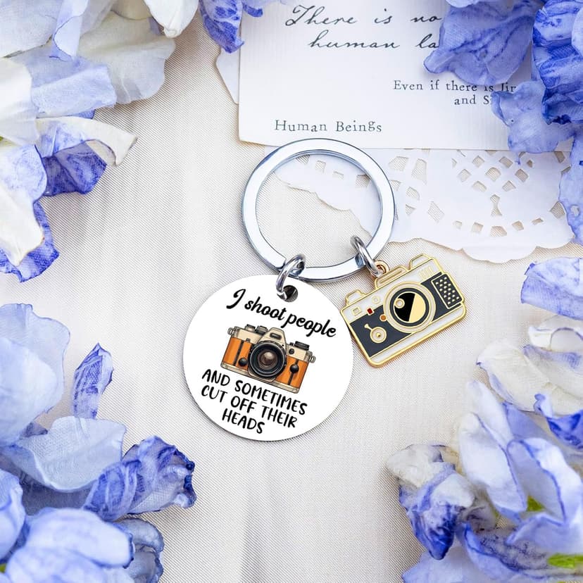 Camera Themed Gifts Camera Lover Gift for Women Men Friend Birthday Anniversary Valentine's Day Camera Keyring Photography Gifts for Photographers Funny Photographer Gifts Keychains B0FP4XK187