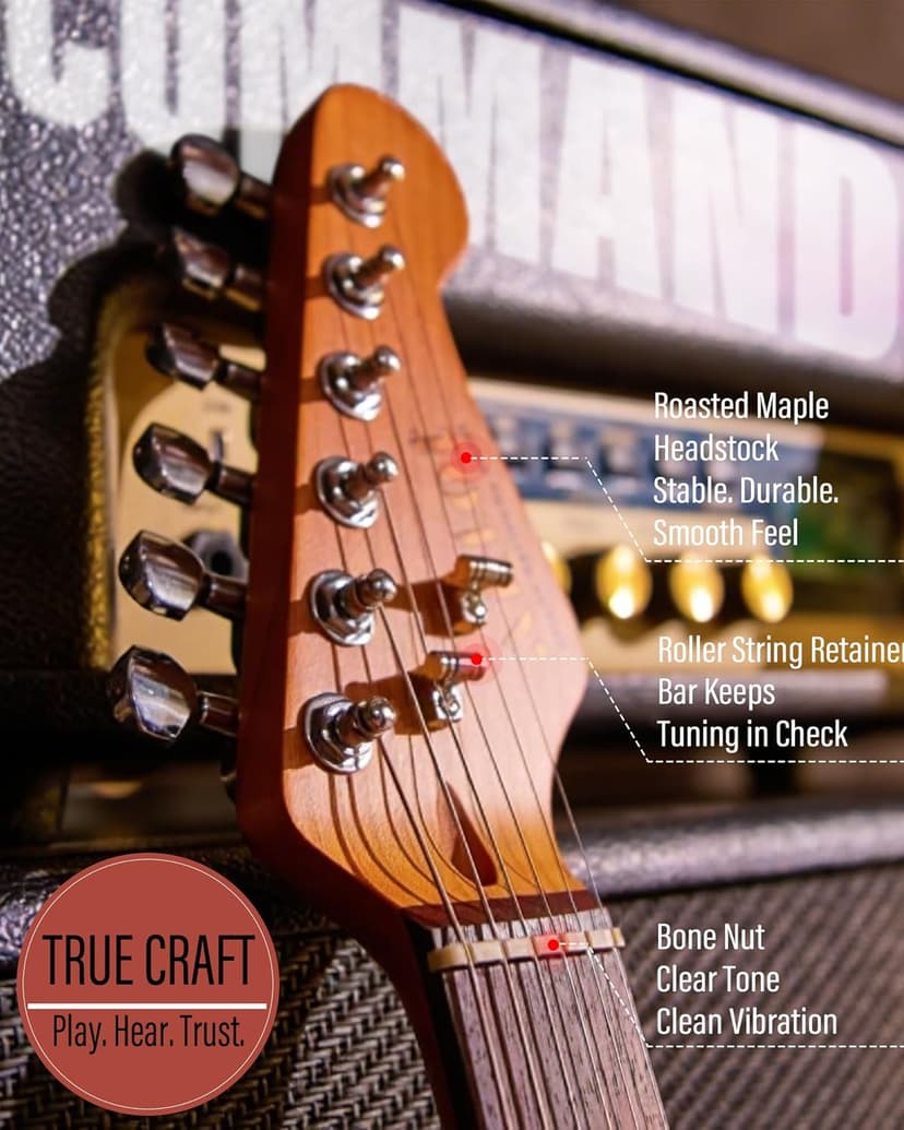 AKLOT Beginner Electric Guitar Kit: 10W Amp, Coil-Split HSS Pickups, Lesson Book, Roasted Maple Neck, Gig Bag, Tuner, Strap, Picks, Stryde Violet Venom