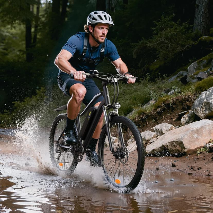 Electric Bike - Electric Bike for Adults 500W, Up to 55 Miles, 20MPH Electric Mountain Bike, 26'' Tires Lightweight E-Bike for Commuting Mountain Road Sand