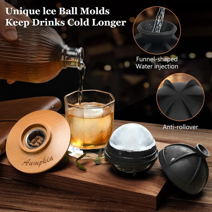 Cocktail Smoker Kit with Torch – 6 Flavors Wood Chips – Bourbon, Whiskey Smoker Infuser Kit, Old Fashioned Drink Smoker Kit, Birthday Bourbon Whiskey Gifts for Men, Dad, Husband (Without Butane) B0BX5YMDDL