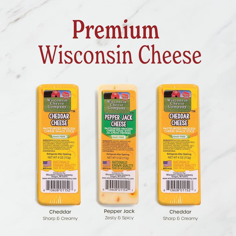 Wisconsin Cheese Company - Ultimate Cheese & Meat Holiday Gift Box - Smoked Summer Sausages, 100% Wisconsin Cheese, Crackers, Pretzels & Mustard | Perfect for Parties, Charcuterie Boards, and Holiday Gifts