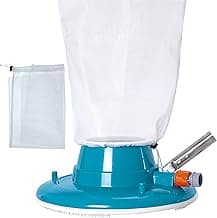U.S. Pool Supply Professional Swimming Pool Leaf Terminator Vacuum - 15" Pool Cleaner Body, 8 Pressure Jets, 4 Rotating Wheels, 3 Perimeter Brushes, 2 Debris Bags - Below or Above-Ground Sucker Eater