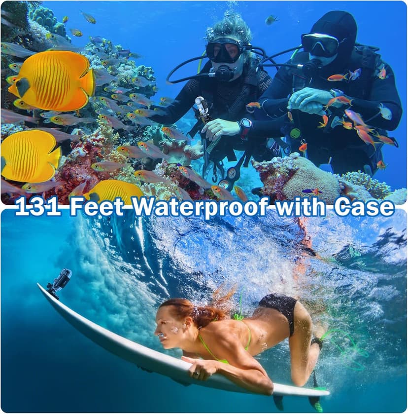 i3 4K Thumb Action Camera, Tiny Size, Mount Anywhere, Small Body Camera with Spring Clip, Portable Vlogging, Hands-Free POV Recording, Helmet Cam for Cycling, Motorcycle (64G-Card, Black)