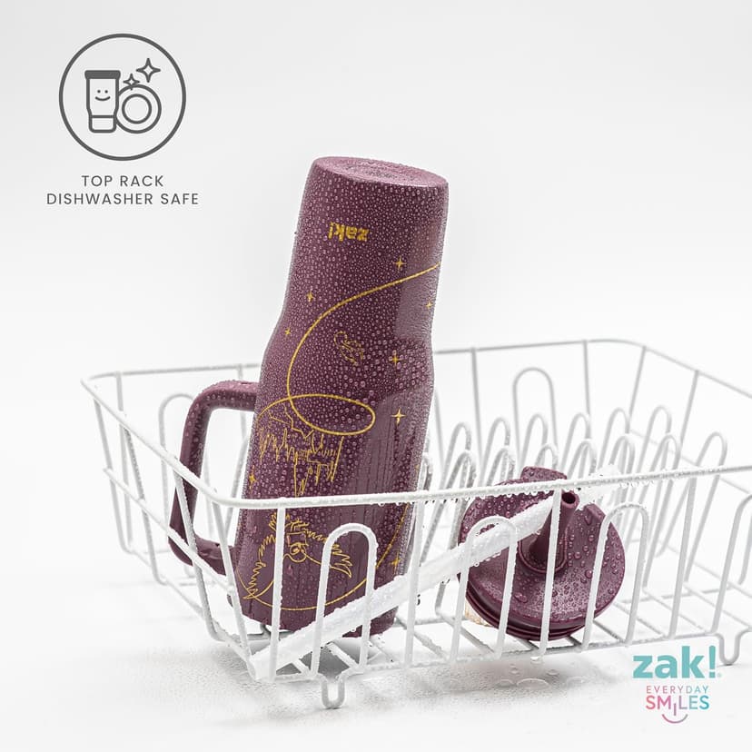 BPA Free, Silicone Straw, Handle, Cupholder Friendly, Dishwasher Safe, For Office, Home, Travel, Work, Gym, Fitness Zak Designs Harry Potter 30oz Spill-Proof Insulated Stainless Steel Tumbler B0FT7C47X5