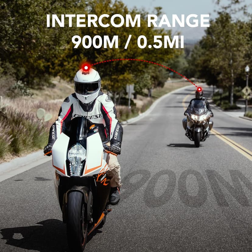 Sena Outrush R Bluetooth Modular Motorcycle Helmet with Intercom System (Gloss White, M)