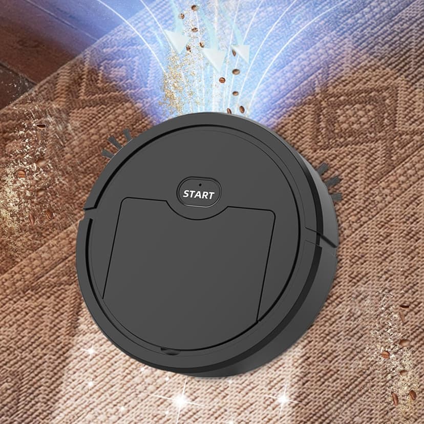 Robot Vacuum and Mop, Robot Vacuum Cleaner, Smart Automatic Sweeping, Multifunctional Structure, Compact & Mini Size, Quality Effecient Cleaning, Lazy-Friendly Cleaning Solution
