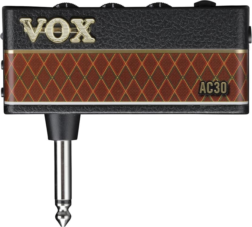 Vox amPlug 3 AC30 Headphone Guitar Amplifier w/Stereo FX, Tremolo, Speaker Emulation, Built-in Rhythms, and Aux in