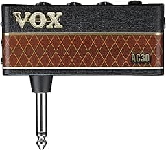 Vox amPlug 3 AC30 Headphone Guitar Amplifier w/Stereo FX, Tremolo, Speaker Emulation, Built-in Rhythms, and Aux in