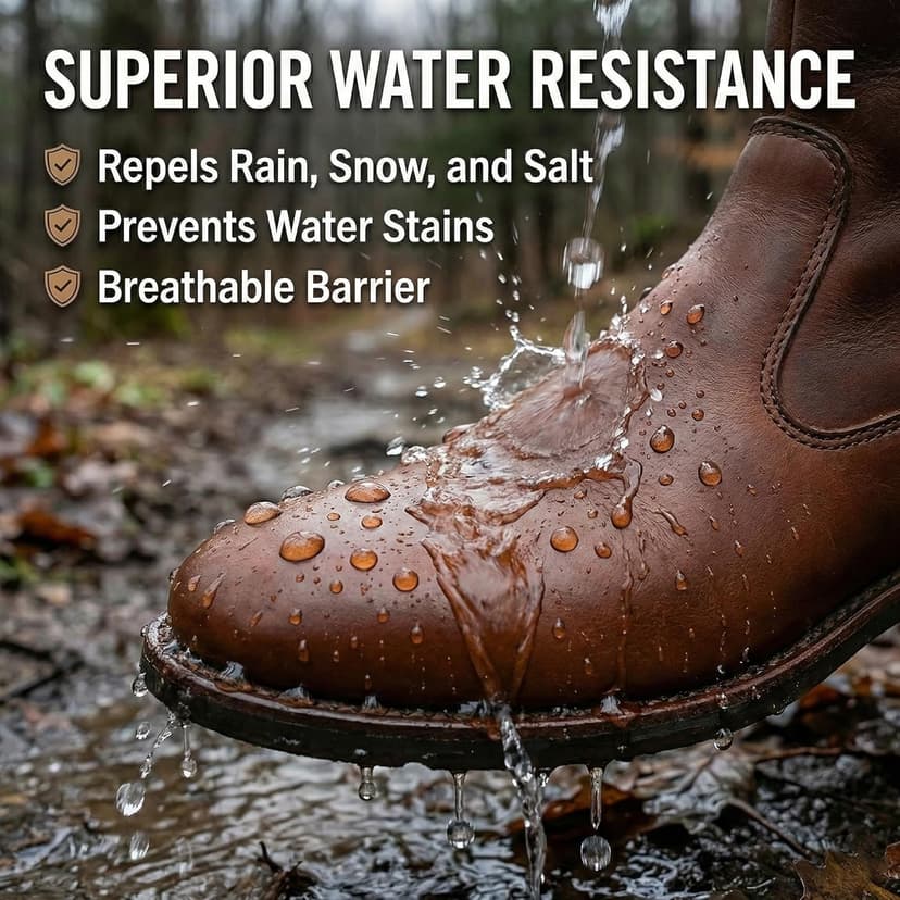 OKOstand Mink Oil Leather Conditioner Kit, 4-in-1 Boot Care Set with 3.52 oz Mink Oil & Horsehair Brush