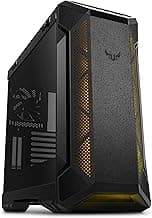 ASUS TUF Gaming GT501 Mid-Tower PC Case for up to EATX Motherboards with USB 3.0 Front Panel, Smoked Tempered Glass, Steel Construction, and Four Case Fans