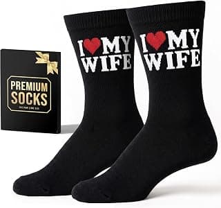 Funny Gifts For Anniversary - Novelty Socks For Husband, Grandpa, Grandma, Sister, Couple - Stocking Stuffers B0H374P13T