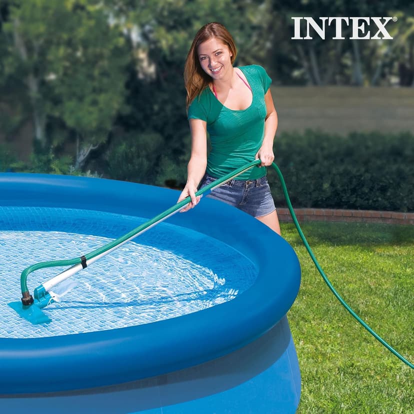 Intex 28002E Cleaning Maintenance Swimming Pool Kit with Vacuum, Surface Skimmer, and Telescoping Pole for Above Ground Pools (Pool Sold Separately)