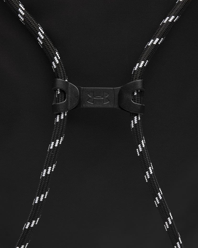 Under Armour Unisex Hustle Sackpack, (001) Black/Black/White, One Size Fits Most