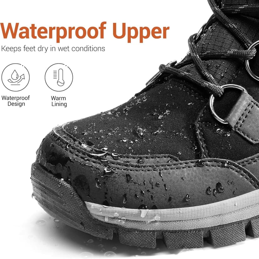 DREAM PAIRS Waterproof Snow Boots for Women, Faux Fur Cozy Warm Insulated Winter Boots Lace Up Mid-Calf Outdoor Shoes for Walking Hiking Hespera