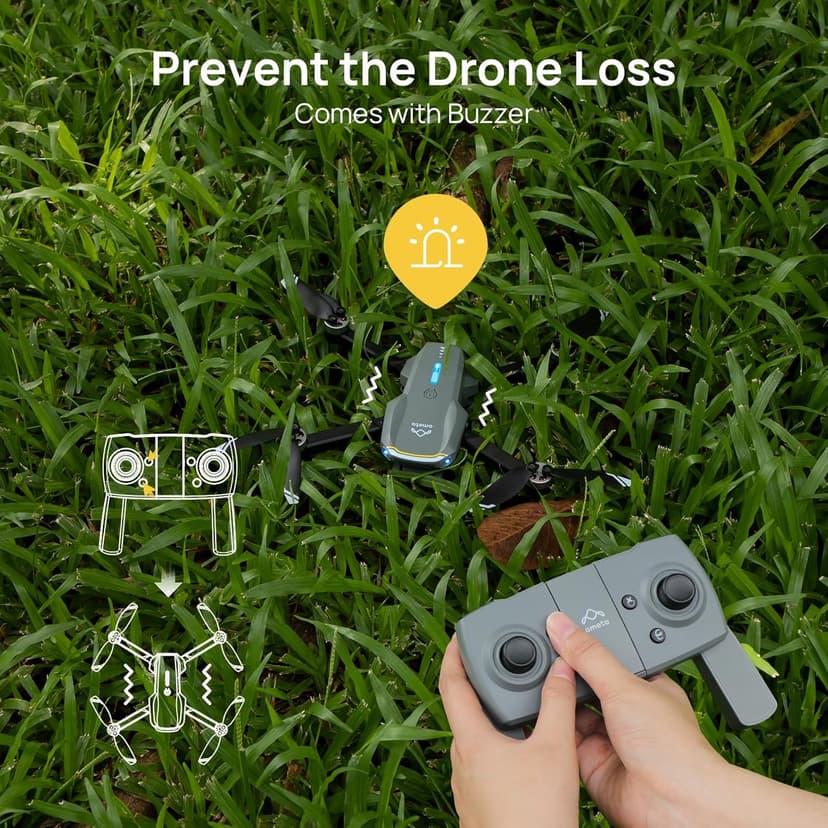Ameta Drones with Camera for Adults 4k UHD, S20 Lite Brushless Motor FPV Foldable RC Drones for Adults Kids Beginners with 36 Mins Long Flight, Altitude Hold, Headless Mode, Circle Fly, 360° Flips, Cool Toys Gifts for Men Boys(Under 249G)