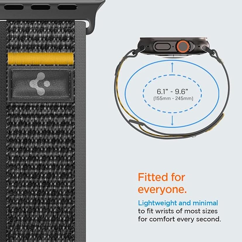 Spigen for Apple Watch Band, Athlex Air Compatible with Ultra 3/2/1 49mm, Series 11/10 46mm, 9/8/7 45mm, SE3/SE2/SE/6/5/4 44mm, 3/2/1 42mm