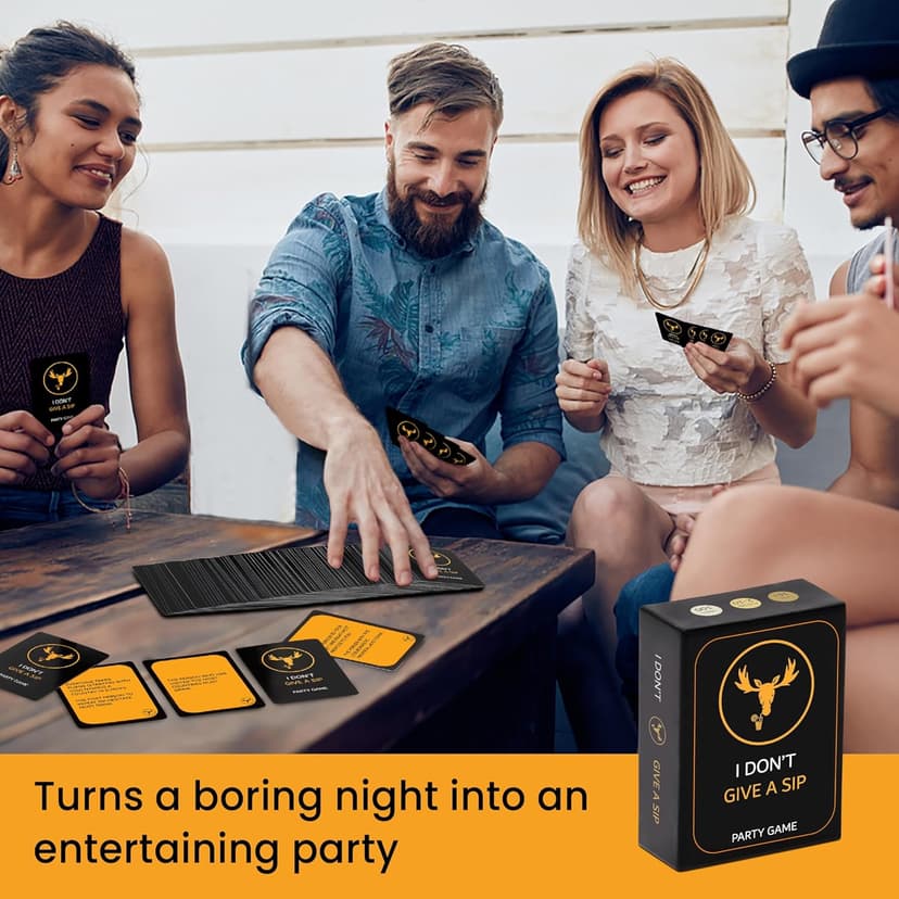 The Most Entertaining Drinking Game - Party Cards That Will Get You Drunk Or Do Things - Fun Adult Board Game Night - Bachelor Bachelorette Couple Laugh Tipsy Birthday Gift