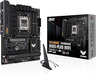 ASUS TUF Gaming B650-PLUS WiFi Motherboard Socket AMD AM5 (Ryzen 7000, ATX, PCIe 5.0, DDR5 Memory, 14 Power Stage, USB 3.1 Gen 2 x 2 Type-C, WiFi6, Aura Sync)