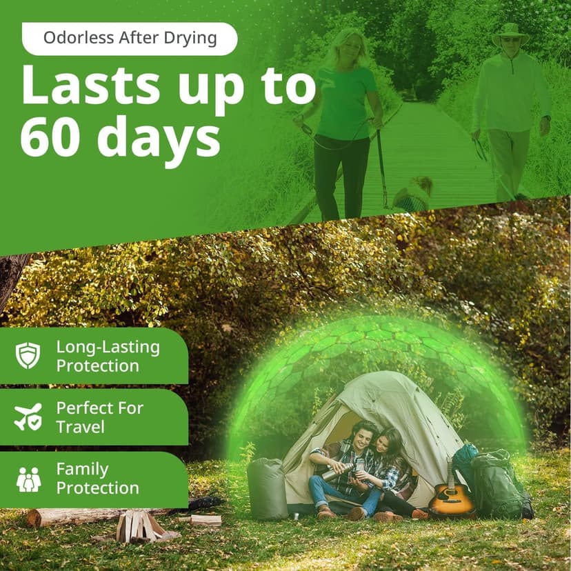 Insect Shield Premium Permethrin Spray - Tick, Flea, Fly, Mosquito, Chigger, Spider & Bed Bug Repellent for Clothing, Gear, Furniture, & Tents, Last up to 60 Days, Clear, 6 Oz Aerosol