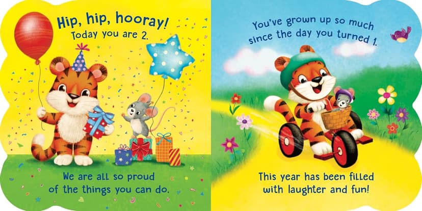 2nd Birthday Book for Boys & Girls – Look At You, You’re 2! | Cute Animal Rhymes Board Book for 2 Year Olds 163854283X