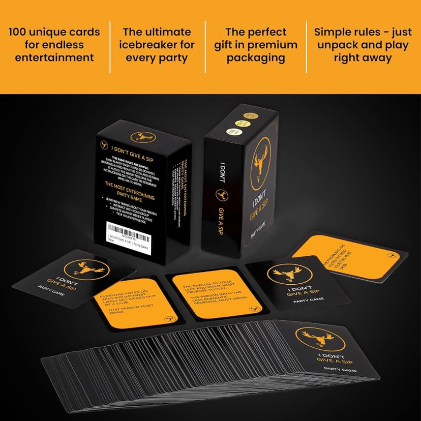 The Most Entertaining Drinking Game - Party Cards That Will Get You Drunk Or Do Things - Fun Adult Board Game Night - Bachelor Bachelorette Couple Laugh Tipsy Birthday Gift