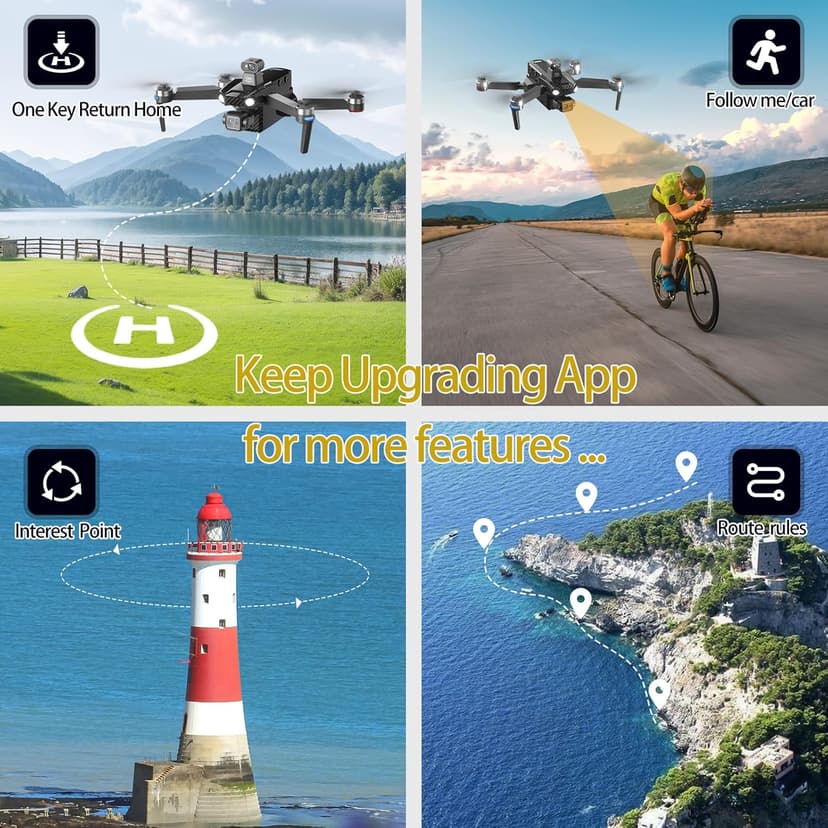 Bingchat 2026Upgraded Tablet Remote Professional Drones with Camera for Adults 4K HD, 360°Obstacle Avoidance, 3 Axis Gimbal, Payload Release, Up to 5 Miles Range, 84 Minutes Two Batteries, High Wind Resistance, Rainproof, Time-lapse, Follow Me