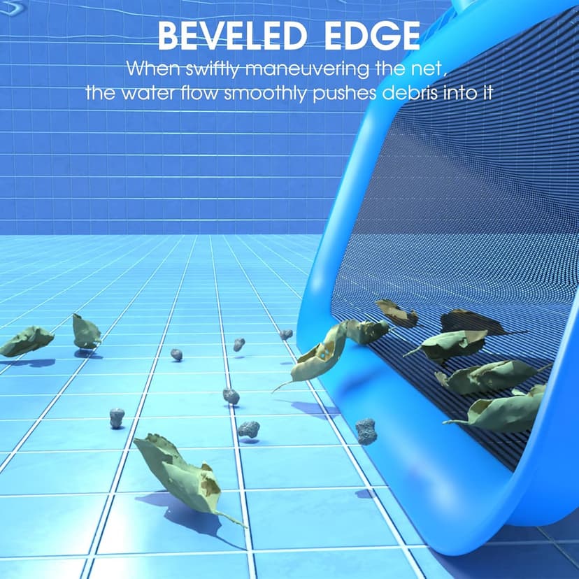 Pool Skimmer Net with Self-Repair Fine Nylon Mesh Bag, Pool Leaf Rake for Above Ground Pools & In-ground Pools, Pool Nets for Cleaning - Original Series(No Pole)