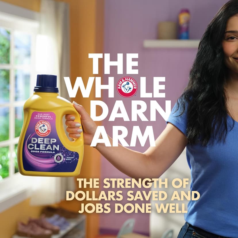 ARM & HAMMER Deep Clean Odor Formula Laundry Detergent Power Paks, 32 ct.