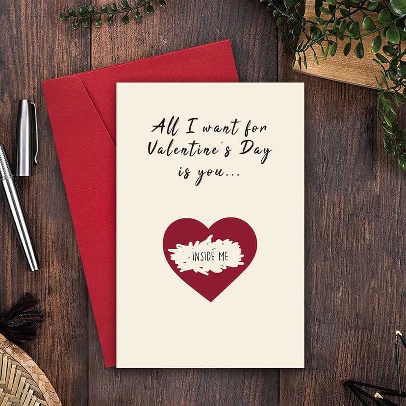 Scratch Valentines Day Card, Funny Vday Scratch Off Card, Unique Valentines Card for Husband Boyfriend