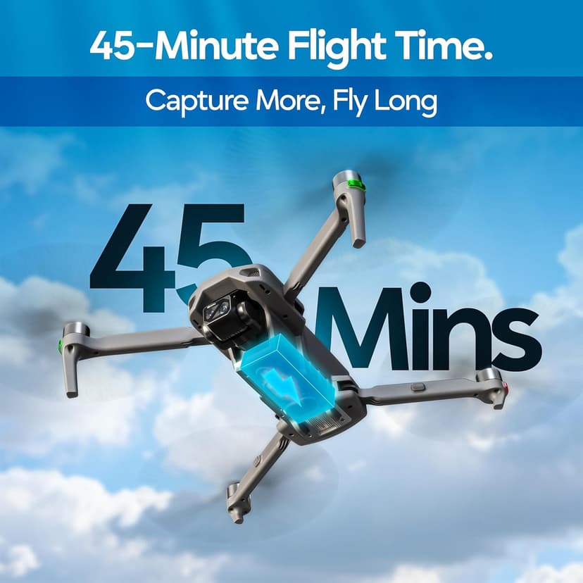 DCX Volo X EZ AI Drones – Drones with Camera for Adults 4k AI-Assisted Flight Control – FAA Approved Drone 4k Camera, 360° Obstacle Avoidance, U.S. Support – Beginner Drone for Adults