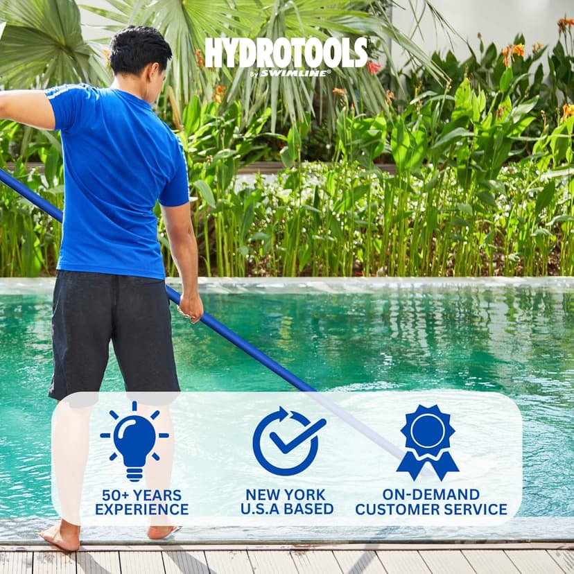 SWIMLINE HYDROTOOLS Standard Swimming Pool Vacuum Hose 1.25" X 18' For Inground Pools - Compatible With Vacuum Heads, Skimmers, Filter Pump Inlets, Above Ground Pools And Other Pool Accessories