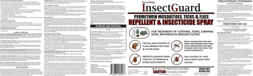 $averPak InsectGuard Permethrin Mosquitoes, Ticks and Flies Repellent & Insecticide Spray Gallon (128oz)