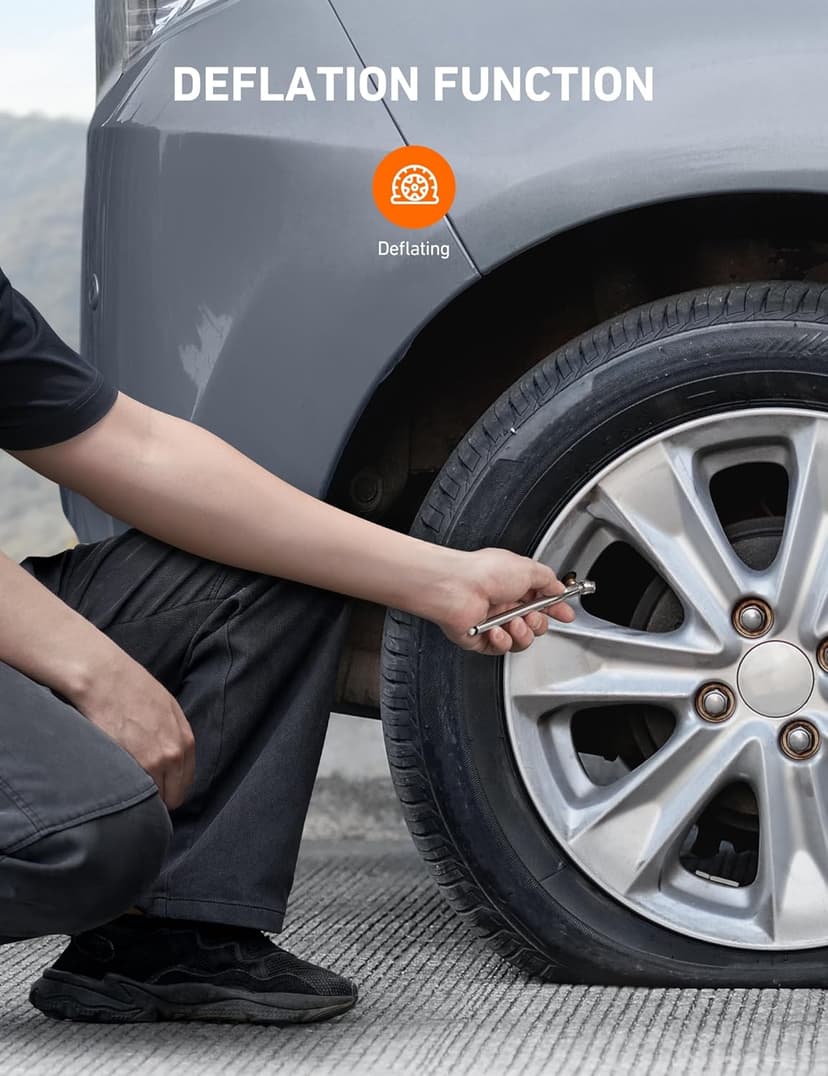 AstroAI Pencil Tire Pressure Gauge 2 Pack 10-75PSI, Calibrated to ANSI B40.1 Grade B (2%), Stainless Steel Body, Metal Made Nozzle 3 Measurements for Cars, Bikes, Vehicles