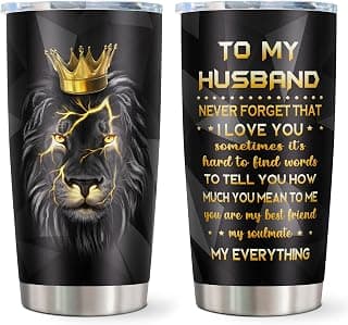 Birthday Gift for Husbands from Wife, Best Presents for Him Tumblers Mug 20oz(1pc) Gifts for Husband, Husbands Birthday Gifts Ideas B0CDLJRGY8